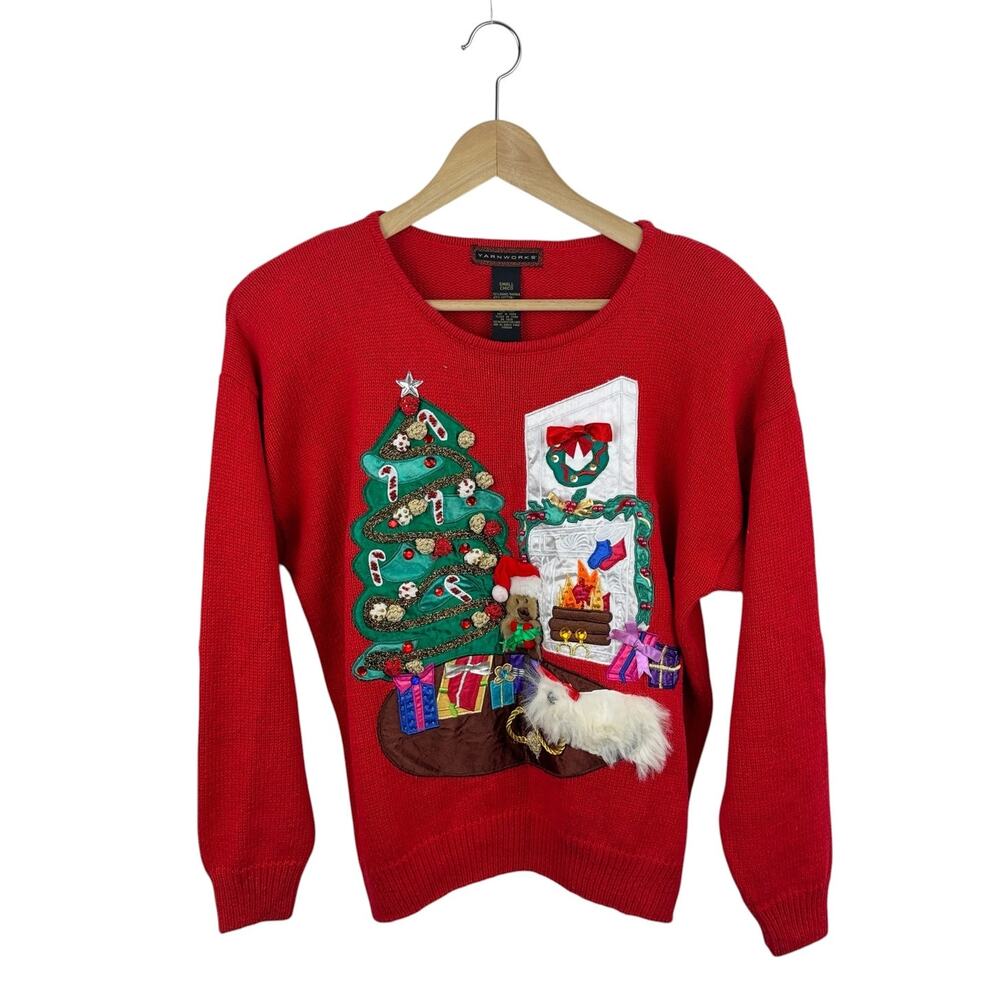 VTG Yarnworks Knit Christmas Sweater